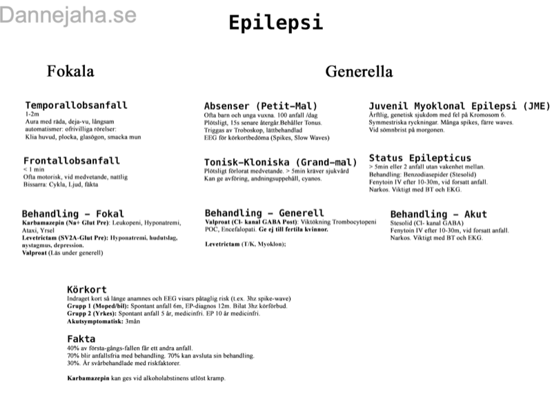 Neurologiska sjukdomar översikt 1